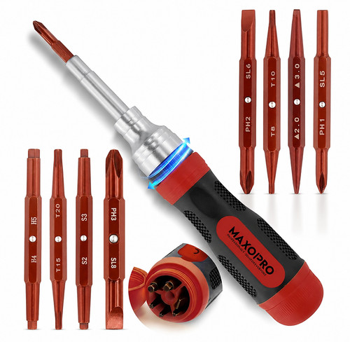 Maxopro ratcheting screwdriver - ratcheting,